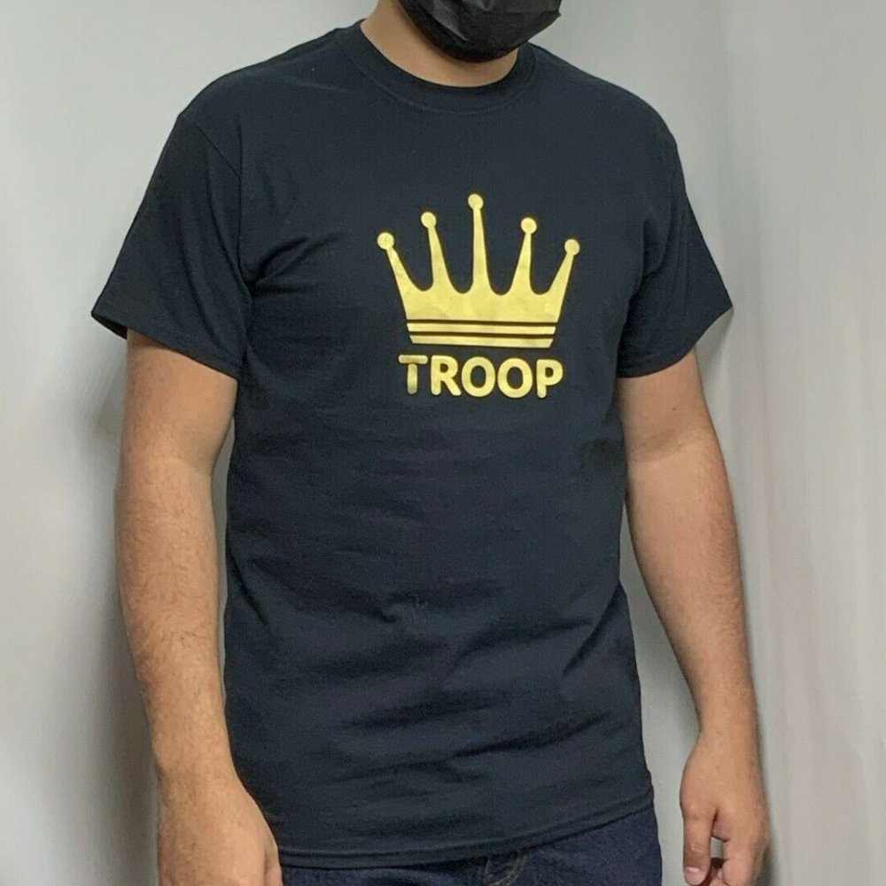 Men's Troop Crown Black Short Sleeve T-Shirt